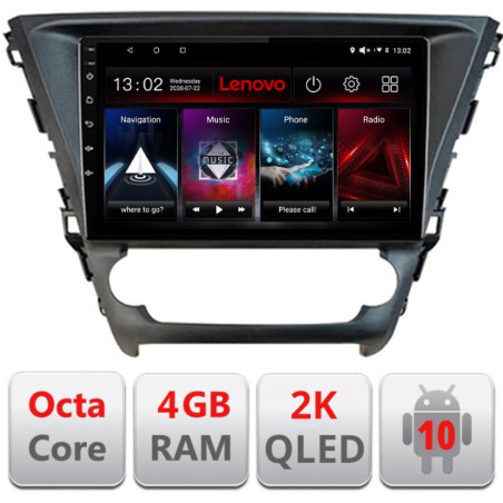 Navigatie dedicata Lenovo Toyota Avensis 2015-2019, Octacore, 4Gb RAM, 64Gb Hdd, 4G, QLED 2K, DSP, Carplay, Bluetooth