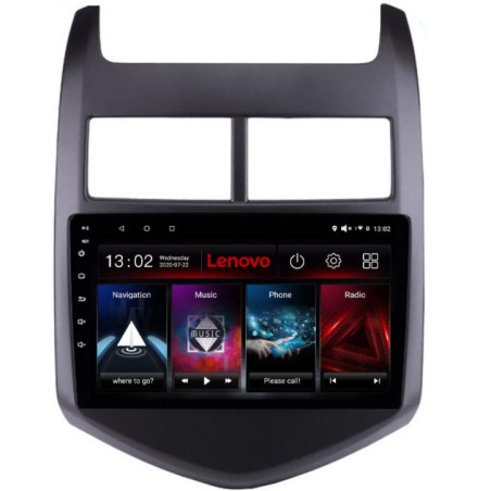 Navigatie dedicata Lenovo Chevrolet Aveo 2010-2013 L-AVEO10, Octacore, 4Gb RAM, 64Gb Hdd, 4G, QLED 2K, DSP, Carplay, Bluetooth