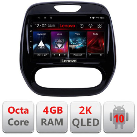 Navigatie dedicata Lenovo Renault Captur L-CAPTUR, Octacore, 4Gb RAM, 64Gb Hdd, 4G, QLED 2K, DSP, Carplay, Bluetooth
