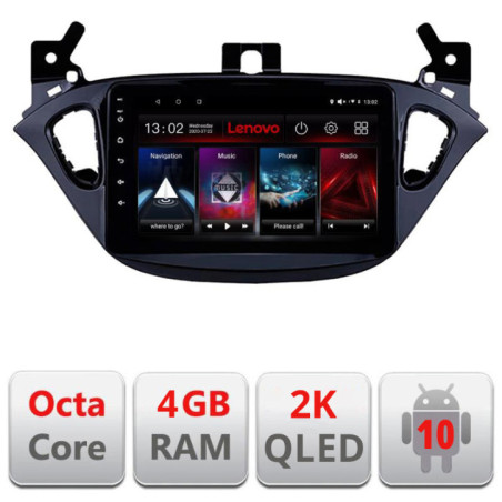 Navigatie dedicata Lenovo Opel Corsa 2013-2016 L-corsa, Octacore, 4Gb RAM, 64Gb Hdd, 4G, QLED 2K, DSP, Carplay, Bluetooth