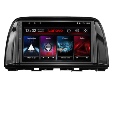 Navigatie dedicata Mazda CX5 2015-2017  Lenovo Octa Core cu Android Radio Bluetooth Internet GPS WIFI DSP 4+64 GB 4G kit-cx5-16+EDT-E509V2