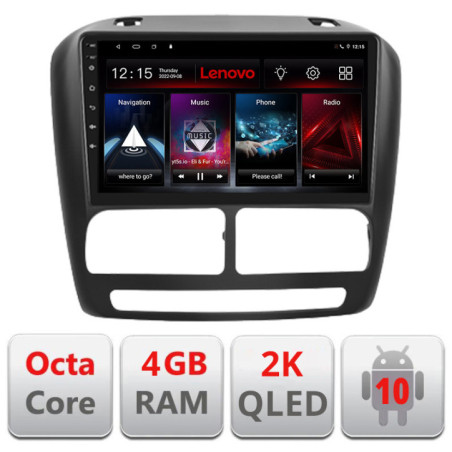 Navigatie dedicata Lenovo Fiat Doblo 2010-2017 si Opel Combo 2010-2017, Octacore, 4Gb RAM, 64Gb Hdd, 4G, QLED 2K, DSP, Carplay, Bluetooth