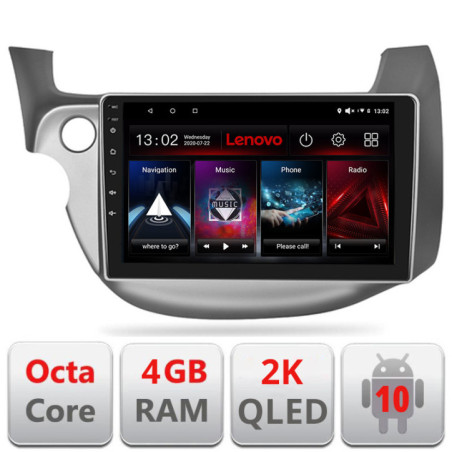 Navigatie dedicata Lenovo Honda Fit 2008-2013 , Octacore, 4Gb RAM, 64Gb Hdd, 4G, QLED 2K, DSP, Carplay, Bluetooth EDT-E509V2-2K