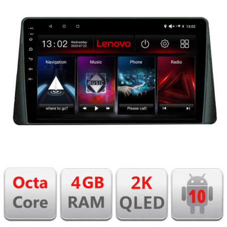 Navigatie dedicata Lenovo Ford Focus 4 L-focus4, Octacore, 4Gb RAM, 64Gb Hdd, 4G, QLED 2K, DSP, Carplay, Bluetooth