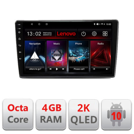 Navigatie dedicata Lenovo Hyundai I40, Octacore, 4Gb RAM, 64Gb Hdd, 4G, QLED 2K, DSP, Carplay, Bluetooth