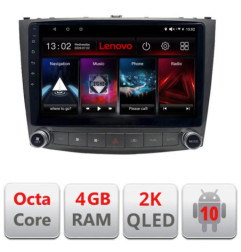 Navigatie dedicata Lenovo Lexus IS 2005-2011 L- IS, Octacore, 4Gb RAM, 64Gb Hdd, 4G, QLED 2K, DSP, Carplay, Bluetooth
