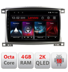 Navigatie dedicata Lenovo Toyota Land Cruiser L100 2002-2008 L-L100 , Octacore, 4Gb RAM, 64Gb Hdd, 4G, QLED 2K, DSP, Carplay, Bluetooth