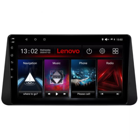 Navigatie dedicata Lenovo Nissan Micra 2014-2019, Octacore, 4Gb RAM, 64Gb Hdd, 4G, QLED 2K, DSP, Carplay, Bluetooth