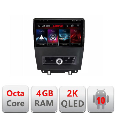 Navigatie dedicata Lenovo Ford Mustang 2009-2014, Octacore, 4Gb RAM, 64Gb Hdd, 4G, QLED 2K, DSP, Carplay, Bluetooth