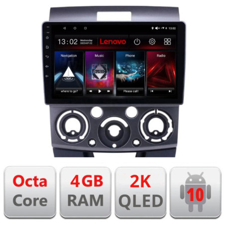 Navigatie dedicata Lenovo Ford Ranger Mazda BT50 2007-2012 L-RANGER , Octacore, 4Gb RAM, 64Gb Hdd, 4G, QLED 2K, DSP, Carplay, Bluetooth