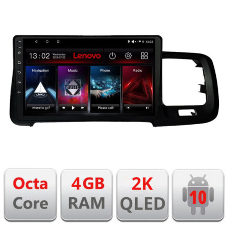 Navigatie dedicata Lenovo Volvo S60 2008-2014 L-s60-08, Octacore, 4Gb RAM, 64Gb Hdd, 4G, QLED 2K, DSP, Carplay, Bluetooth