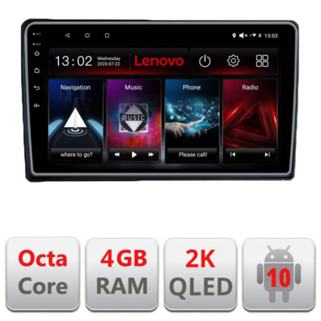 Navigatie dedicata Lenovo Ford Transit Focus Kuga L-transit, Octacore, 4Gb RAM, 64Gb Hdd, 4G, QLED 2K, DSP, Carplay, Bluetooth
