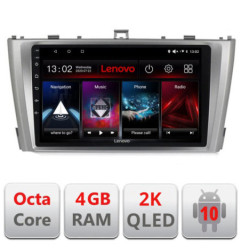Navigatie dedicata Lenovo Toyota Avensis 2009-2015 L-TY12, Octacore, 4Gb RAM, 64Gb Hdd, 4G, QLED 2K, DSP, Carplay, Bluetooth