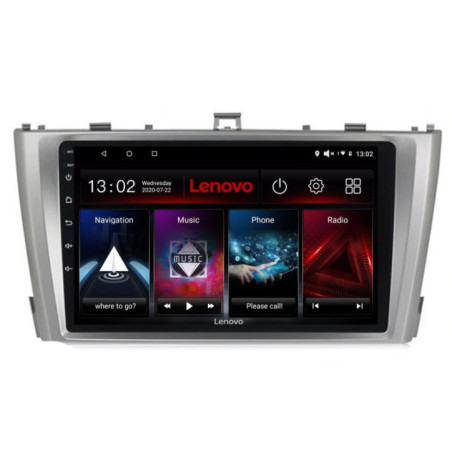 Navigatie dedicata Lenovo Toyota Avensis 2009-2015 L-TY12, Octacore, 4Gb RAM, 64Gb Hdd, 4G, QLED 2K, DSP, Carplay, Bluetooth