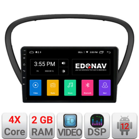 Navigatie dedicata Peugeot 607 Android radio gps internet 2+32 Kit-607+EDT-E209V2