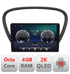 Navigatie dedicata Peugeot 607 Android ecran Qled 2K Octa core 4+32 Kit-607+EDT-E409-2K