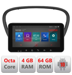 Navigatie dedicata Peugeot 607 Android radio gps internet Lenovo Octa Core 4+64 LTE ecran de 10.33' wide Kit-607+EDT-E511-PRO