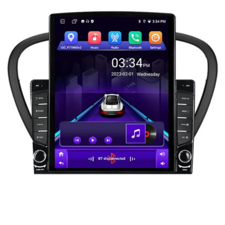 Navigatie dedicata Peugeot 607 Android radio gps internet quad core 2+32 ecran vertical 9.7" Kit-607+EDT-E708