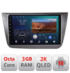 Navigatie dedicata Seat Altea 2005-2014 Android ecran Qled 2K Octa Core 3+32 carplay android auto Kit-altea+EDT-E309v3-2K