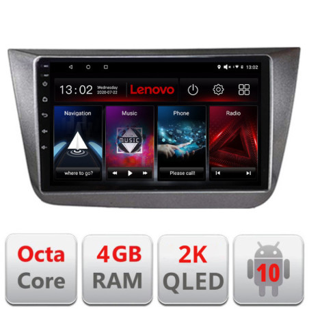 Navigatie dedicata Seat Altea 2005-2014, Octacore Qualcomm, 4Gb RAM, 64Gb Hdd, 4G, Qled 2K, DSP, Carplay, Bluetooth KIT-altea+EDT-E509v2-2K