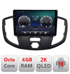 Navigatie dedicata Ford Transit V363 2015-2021 Android ecran Qled 2K Octa core 4+32 Kit-custom+EDT-E409-2K