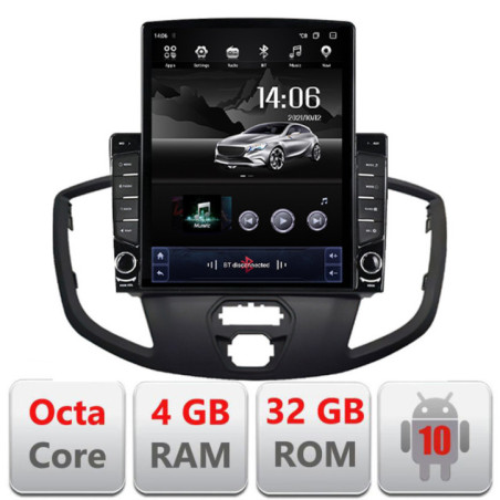 Navigatie dedicata Ford Transit V363 2015-2021 Android radio gps internet Lenovo Octa Core 4+64 LTE Kit-custom+EDT-E709
