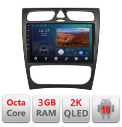 Navigatie dedicata Mercedes CLK facelift Android ecran Qled 2K Octa Core 3+32 carplay android auto Kit-facelift+EDT-E309v3-2K