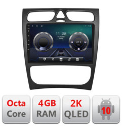 Navigatie dedicata Mercedes CLK facelift Android ecran Qled 2K Octa core 4+32 Kit-facelift+EDT-E409-2K