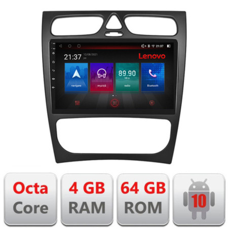 Navigatie dedicata Mercedes CLK facelift Android radio gps internet Lenovo Octa Core 4+64 LTE Kit-facelift+EDT-E509-PRO