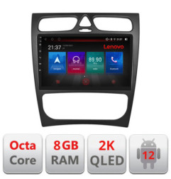 Navigatie dedicata Lenovo Mercedes CLK facelift Octacore, 8 Gb RAM, 128 Gb Hdd, 4G, Qled 2K, DSP, Carplay AA, 360, Bluetooth