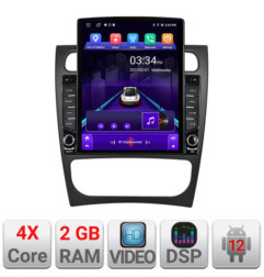 Navigatie dedicata Mercedes CLK facelift Android radio gps internet quad core 2+32 ecran vertical 9.7" Kit-facelift+EDT-E708