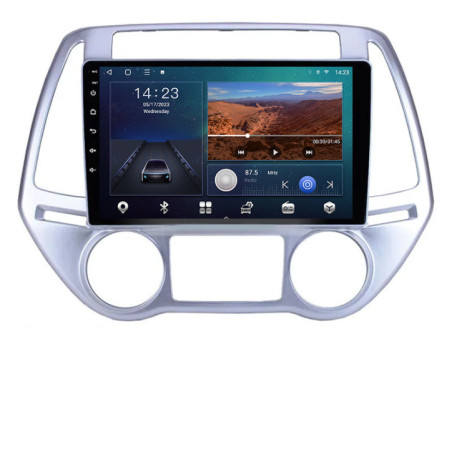 Navigatie dedicata Hyundai I20 2011-2014 manual si automat  Android ecran Qled 2K Octa Core 3+32 carplay android auto Kit-i20-2012+EDT-E309v3-2K