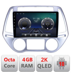 Navigatie dedicata Hyundai I20 2011-2014 manual si automat  Android ecran Qled 2K Octa core 4+32 Kit-i20-2012+EDT-E409-2K