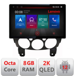 Navigatie dedicata Lenovo Mazda 2 2007-2013, Ecran 2K QLED 13",Octacore,8Gb RAM,128Gb Hdd,4G,360,DSP,Carplay,Bluetooth