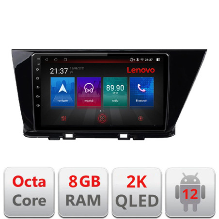 Navigatie dedicata Lenovo Kia Niro 2017-Octacore, 8 Gb RAM, 128 Gb Hdd, 4G, Qled 2K, DSP, Carplay AA, 360, Bluetooth