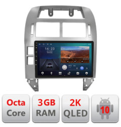 Navigatie dedicata VW Polo 2004-2011 Android ecran Qled 2K Octa Core 3+32 carplay android auto Kit-polo+EDT-E309v3-2K