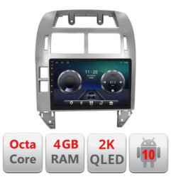 Navigatie dedicata VW Polo 2004-2011 Android ecran Qled 2K Octa core 4+32 Kit-polo+EDT-E409-2K