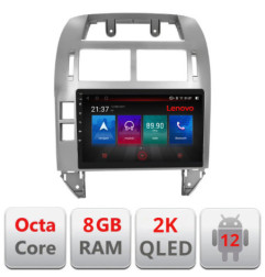 Navigatie dedicata Lenovo VW Polo 2004-2011 Octacore, 8 Gb RAM, 128 Gb Hdd, 4G, Qled 2K, DSP, Carplay AA, 360, Bluetooth