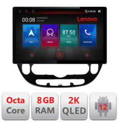 Navigatie dedicata Lenovo Kia Soul 2014-2019, Ecran 2K QLED 13",Octacore,8Gb RAM,128Gb Hdd,4G,360,DSP,Carplay,Bluetooth
