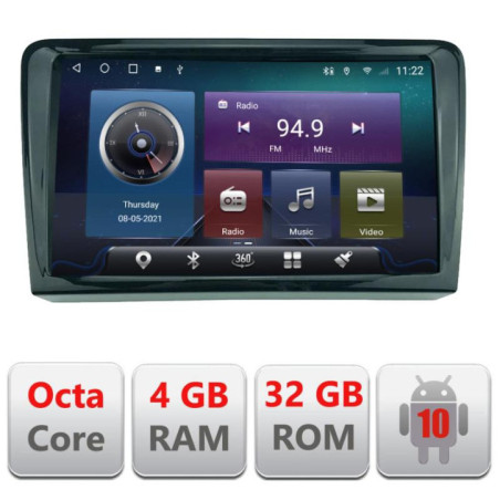 Navigatie dedicata Mercedes Viano Vito 2003-2015 Android radio gps internet Octa core 4+32 Kit-viano-old+EDT-E410