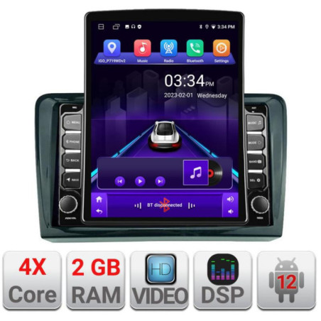 Navigatie dedicata Mercedes Viano Vito 2003-2015 Android radio gps internet quad core 2+32 ecran vertical 9.7" Kit-viano-old+EDT-E708