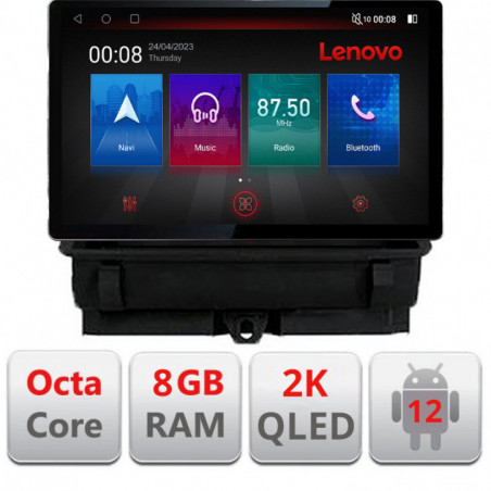 Navigatie dedicata Audi Q3 2011-2018 Lenovo ecran 13" 2K 8+128 Android Waze USB Navigatie 4G 360 Toslink Youtube Radio KIT-q3+E
