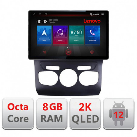 Navigatie dedicata Citroen C4 2011-2016 Quad Core N-241 Lenovo ecran 13" 2K 8+128 Android Waze USB Navigatie 4G 360 Toslink You