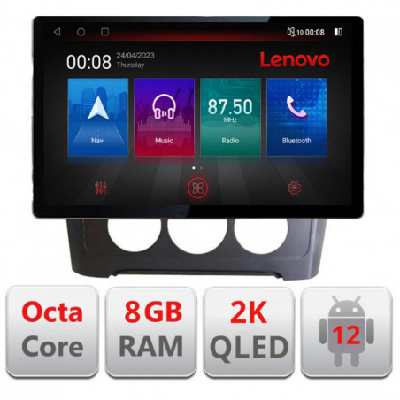 Navigatie dedicata Citroen C4 cu clima manuala 2015-2018 N-C4-AC Lenovo ecran 13" 2K 8+128 Android Waze USB Navigatie 4G 360 To