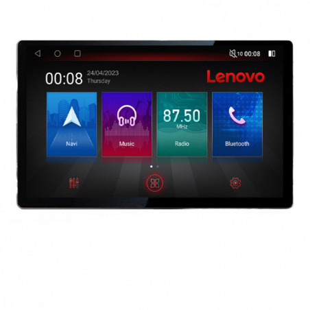 Navigatie dedicata Fiat 500  2007-2015 Lenovo ecran 13" 2K 8+128 Android Waze USB Navigatie 4G 360 Toslink Youtube Radio KIT-fi