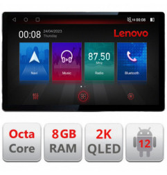 Navigatie dedicata Fiat Stilo N-STILO Lenovo ecran 13" 2K 8+128 Android Waze USB Navigatie 4G 360 Toslink Youtube Radio KIT-sti
