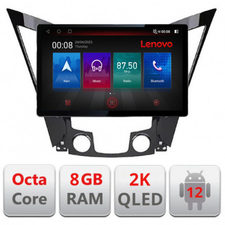 Navigatie dedicata Hyundai Sonata 2011-2015 N-259 Lenovo ecran 13" 2K 8+128 Android Waze USB Navigatie 4G 360 Toslink Youtube R