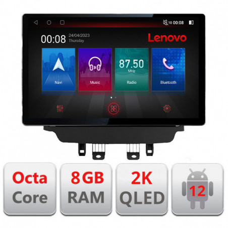 Navigatie dedicata Mazda CX-3 Mazda 2 2014-2020 Lenovo ecran 13" 2K 8+128 Android Waze USB Navigatie 4G 360 Toslink Youtube Rad