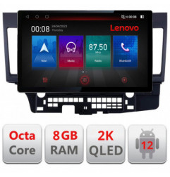 Navigatie dedicata Mitsubishi Lancer N-037 Lenovo ecran 13" 2K 8+128 Android Waze USB Navigatie 4G 360 Toslink Youtube Radio KI