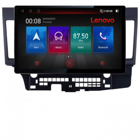 Navigatie dedicata Mitsubishi Lancer N-037 Lenovo ecran 13" 2K 8+128 Android Waze USB Navigatie 4G 360 Toslink Youtube Radio KI